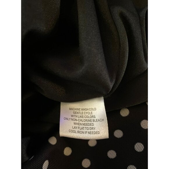 Love X Design Polka Dot One-Shoulder Ruched Midi Dress Size L - Picture 4 of 6